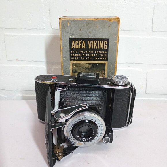 Vintage AGFA Ansco PB 20 Viking Folding Camera with Anastigmat F7.7 Lens PB20
